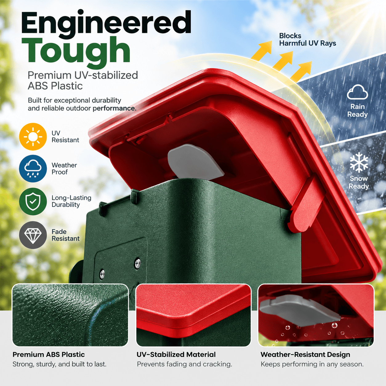 Durable outdoor bird feeder construction